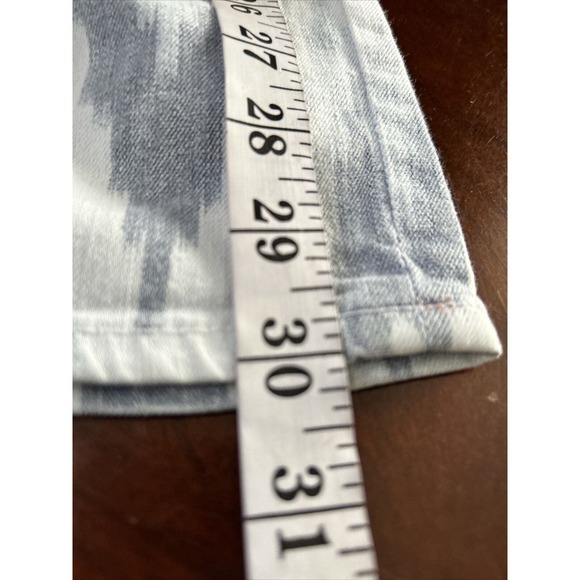 AG Adriano Goldschmied The Stilt Cigarette Leg Blue Denim Jeans 24 Chevron - Picture 8 of 9